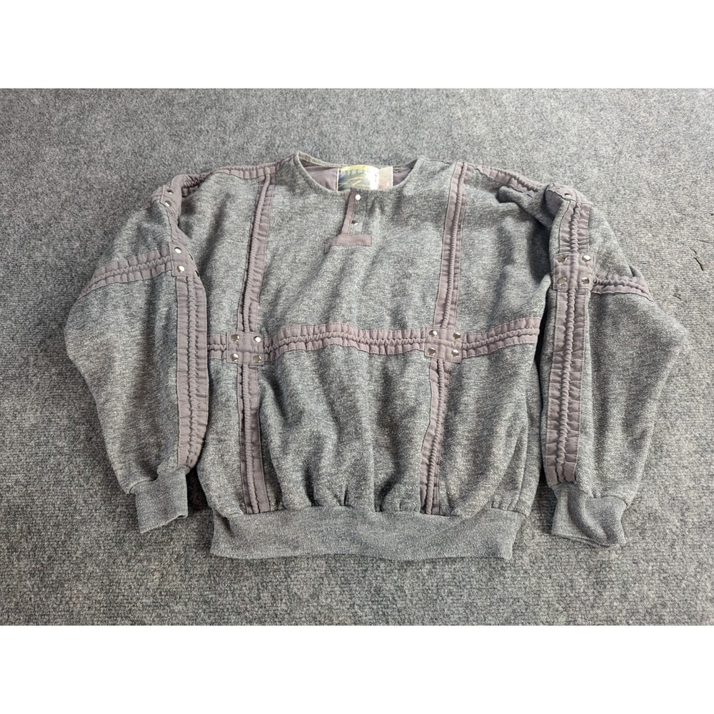 Visage Astro Mode Sweater Womens  Medium Gray Vintage